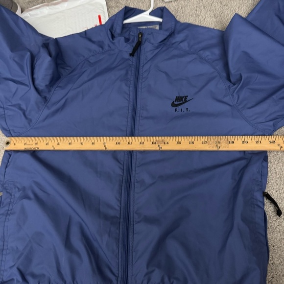 Nike ACG F.I.T Windbreaker Jacket Mens Size M Blue Full Zipper YKK ZIP Y2K - Picture 6 of 15